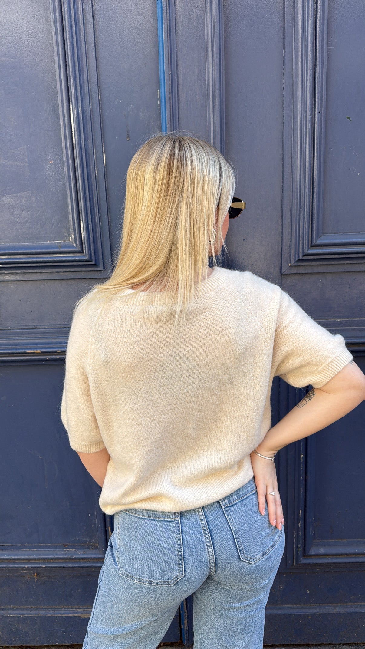 Pull VICTOIRE beige