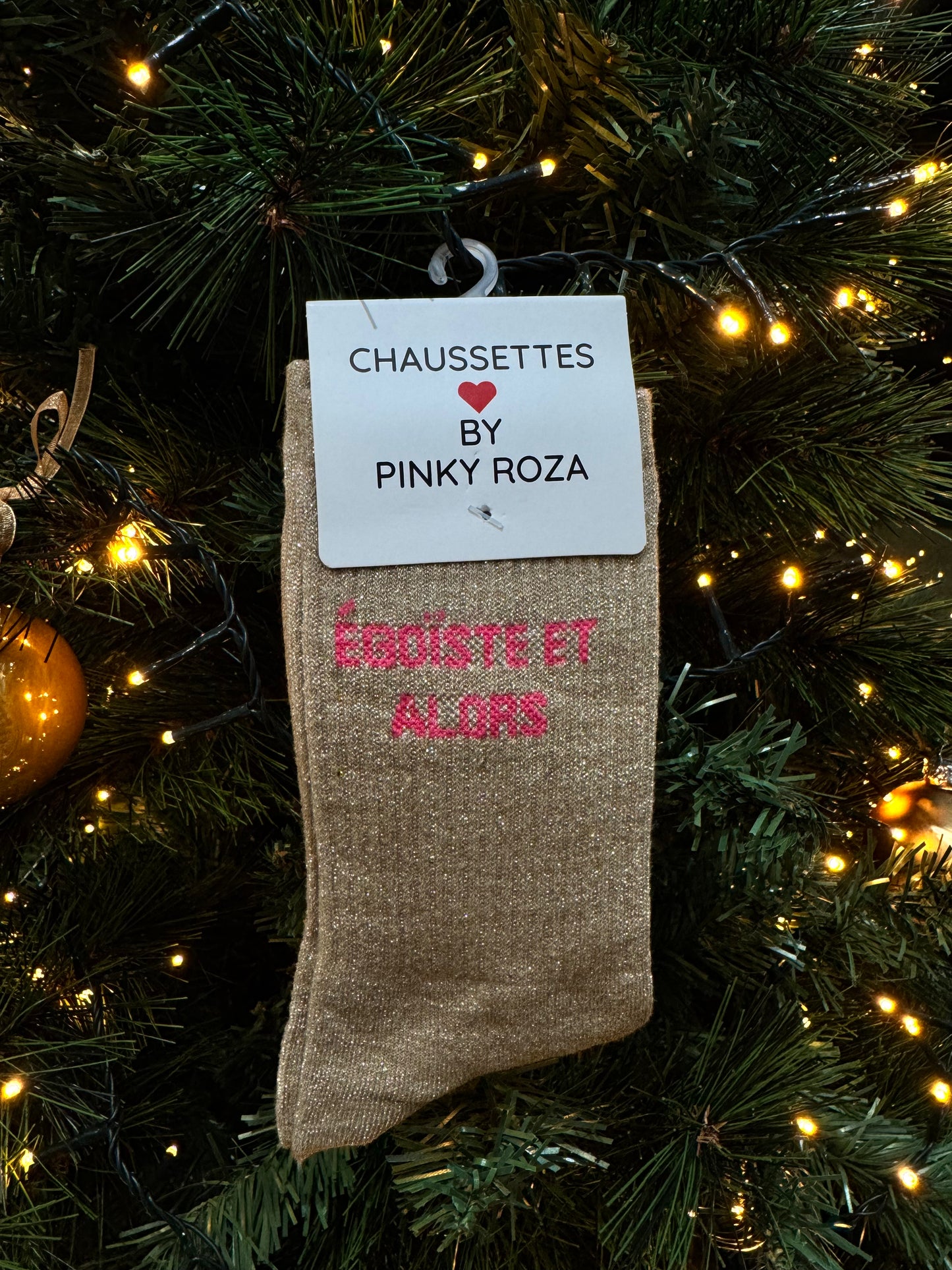 Chaussettes "Egoïste et alors"